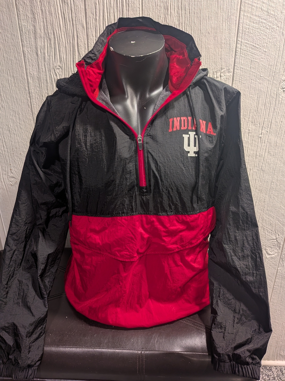 Rivalry Threads 91 Black and Red Hooded Pullover